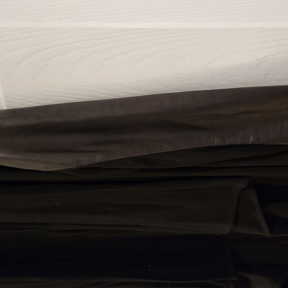 DANIER leather cardigan super soft leather sleeves fabric in black size m - Picture 3 of 5